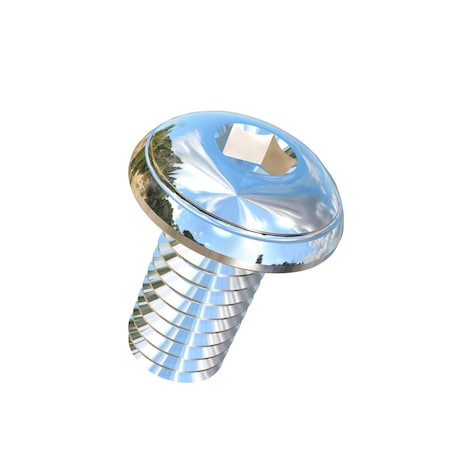 Allied Titanium M4-0.70 Socket Head Cap Screw, Button, Plain Titanium, 8 mm Length 0040659
